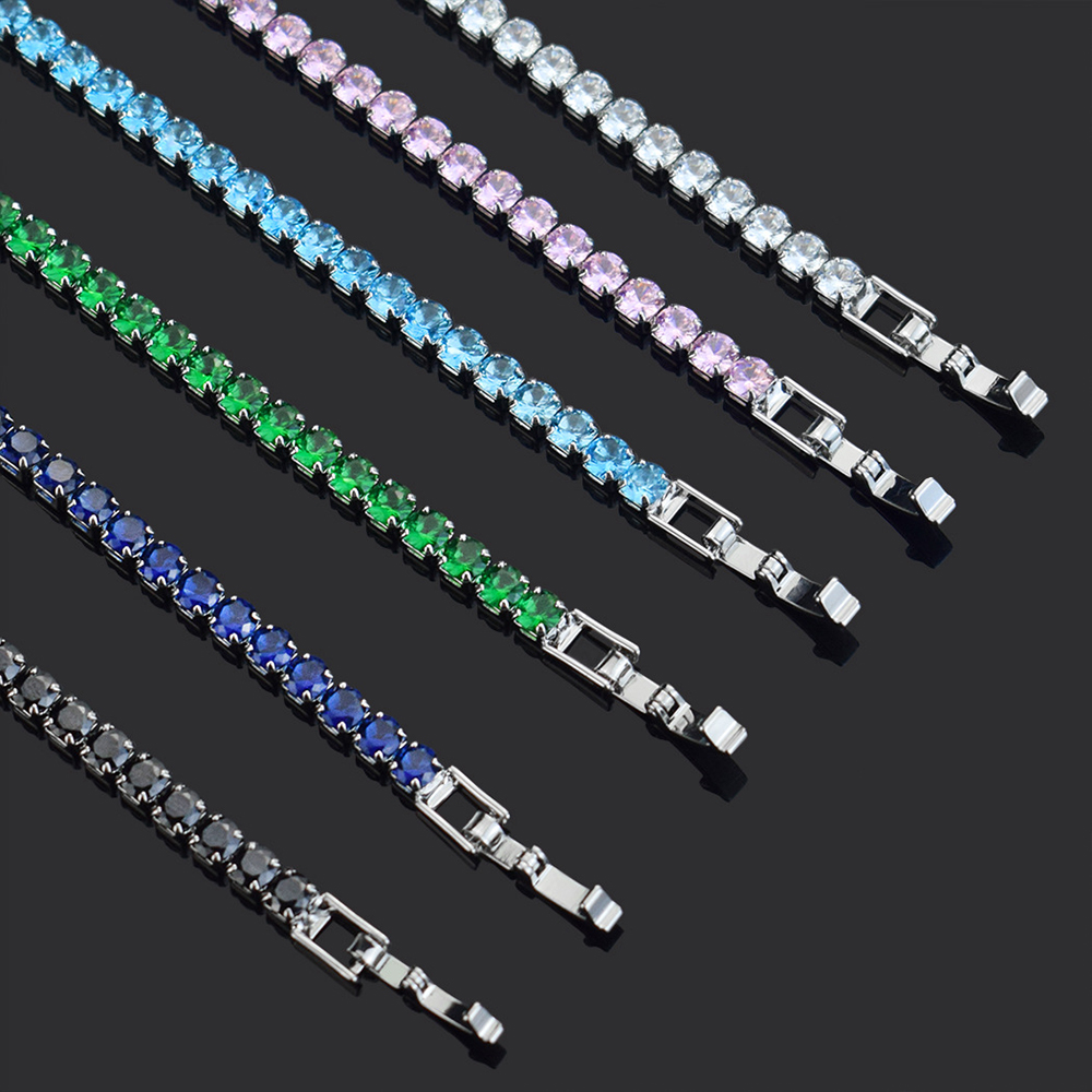 The Jewelry & Watches - 4mm Micro-inlaid Zircon Tennis Bracelet for