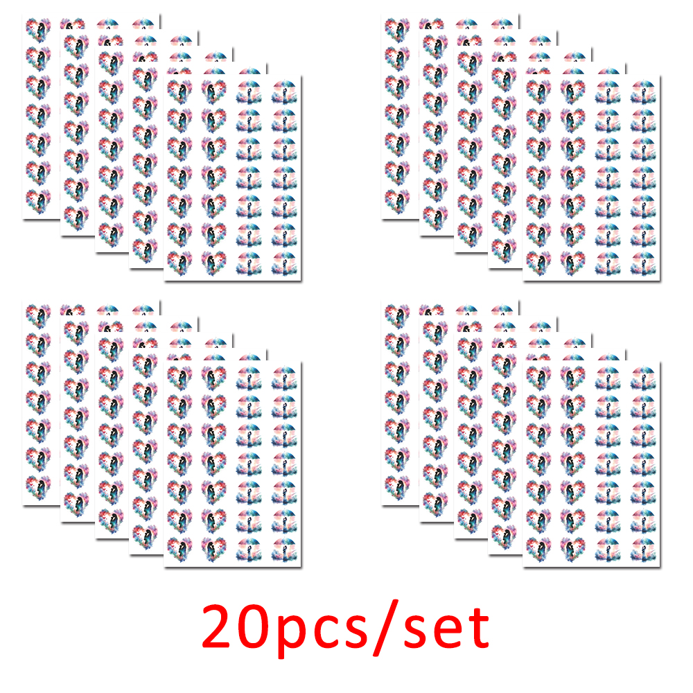 20pcs/set Heart Mother's Day P - مراجعة The Jewelry & Watches وسعره