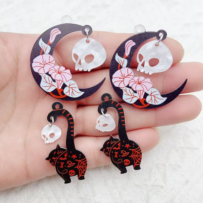 10pcs Halloween Acrylic Ghost  - مراجعة The Jewelry & Watches وسعره