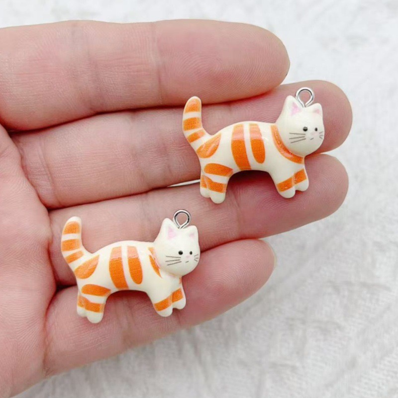 10pcs resin cartoon cat animal - مراجعة The Jewelry & Watches وسعره