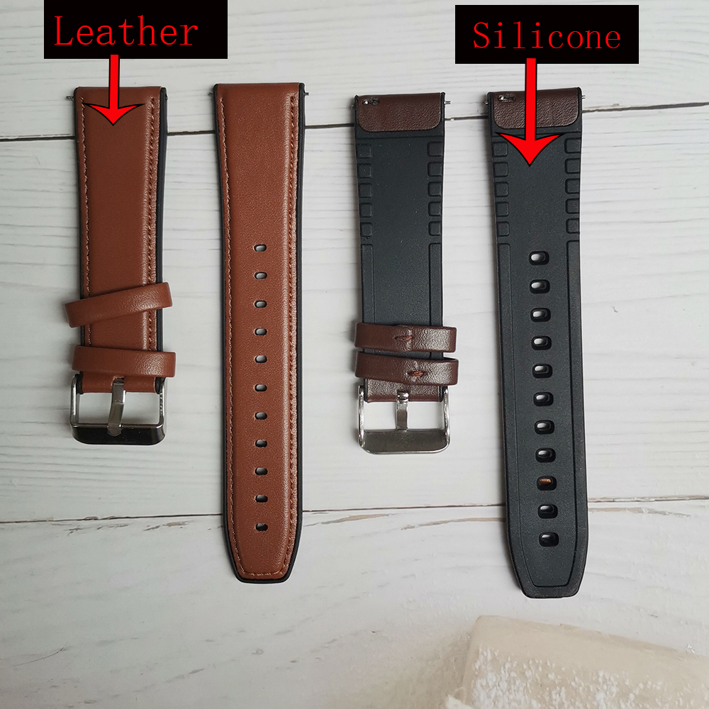 Leather Watchband 22mm For Xia - مراجعة A1 Watches & Jewelry New York Photos وسعره