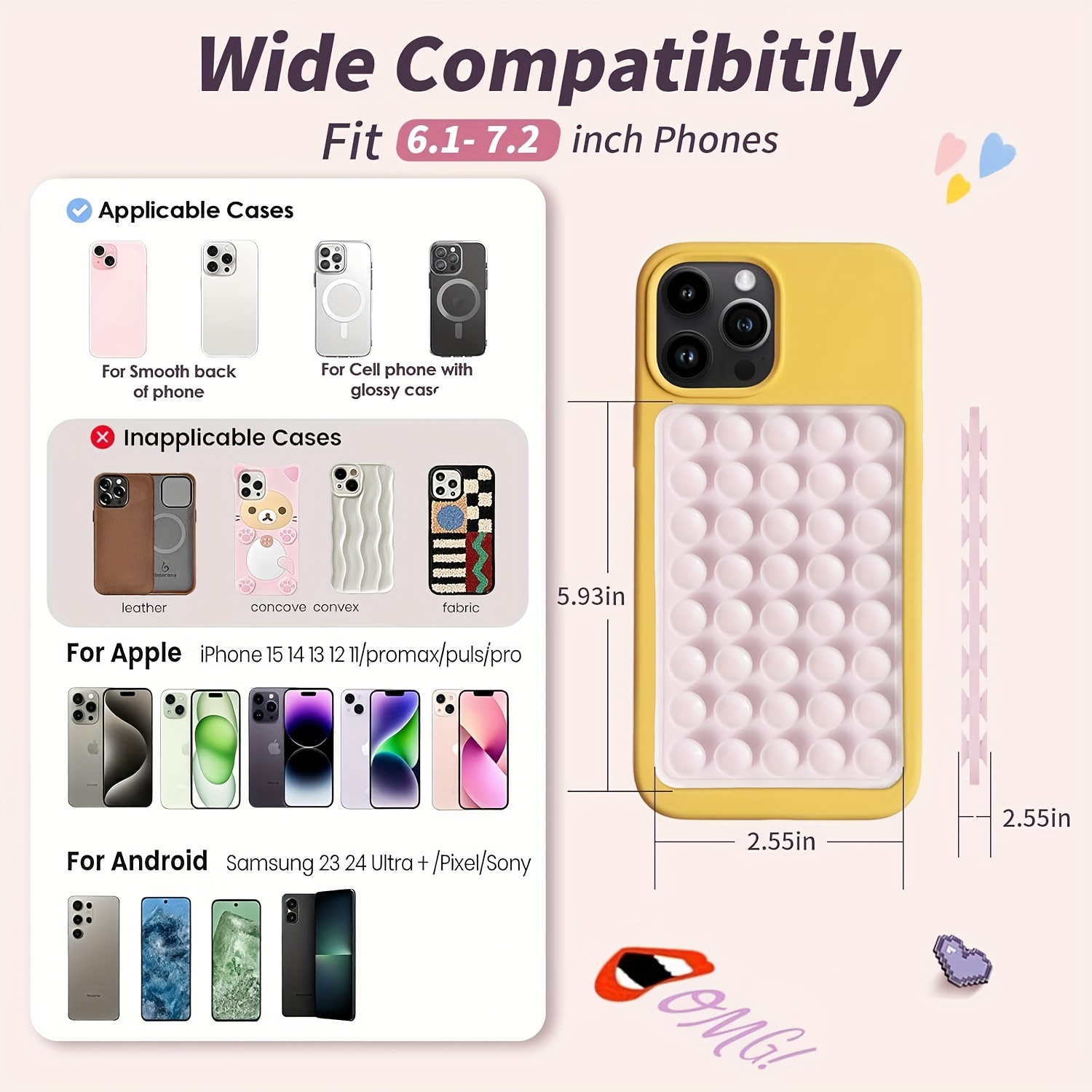2pcs Double-Sided Silicone Suc - مراجعة Watches & Jewelry Repair Center New York Reviews وسعره